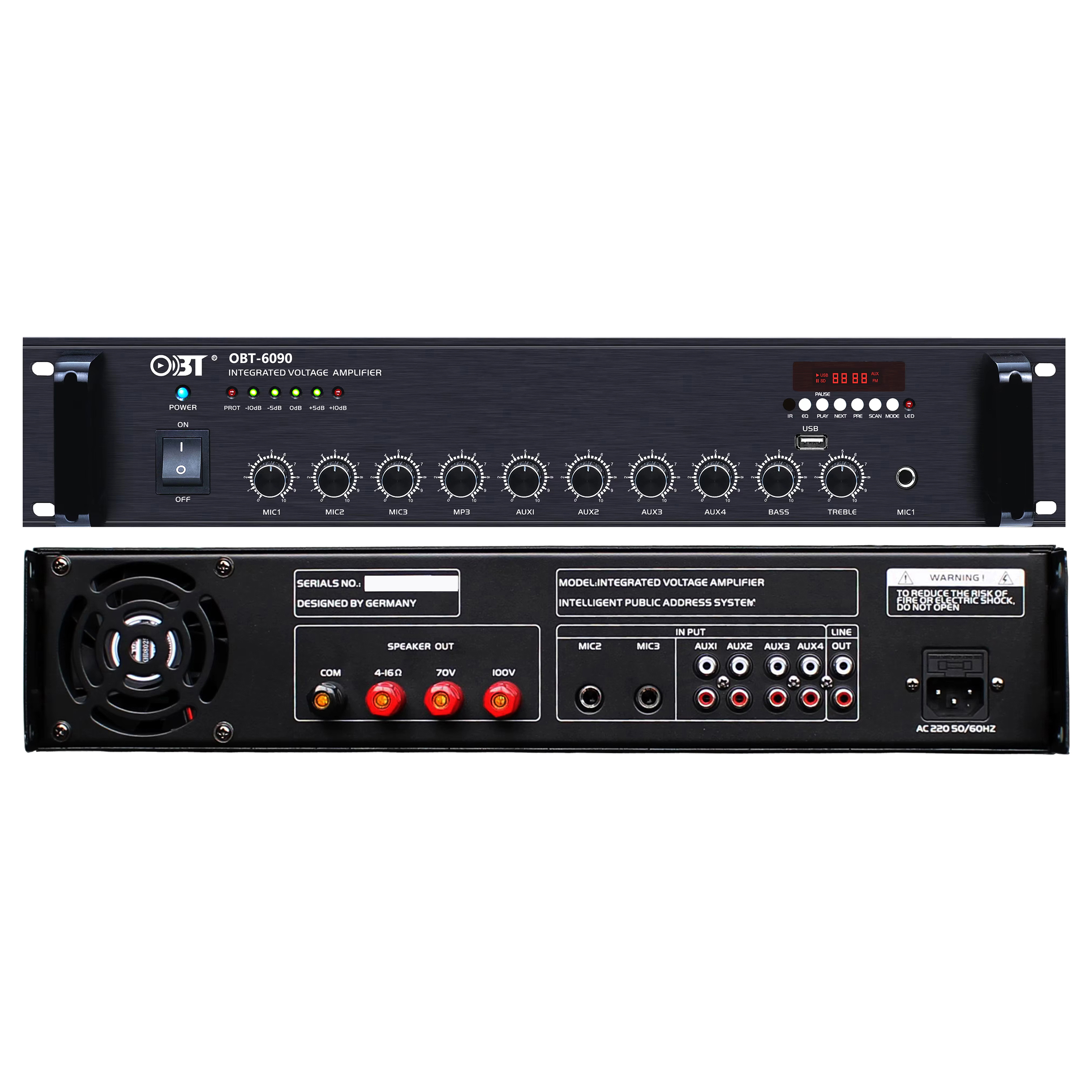 合并定壓功放機 OBT-6090_BT