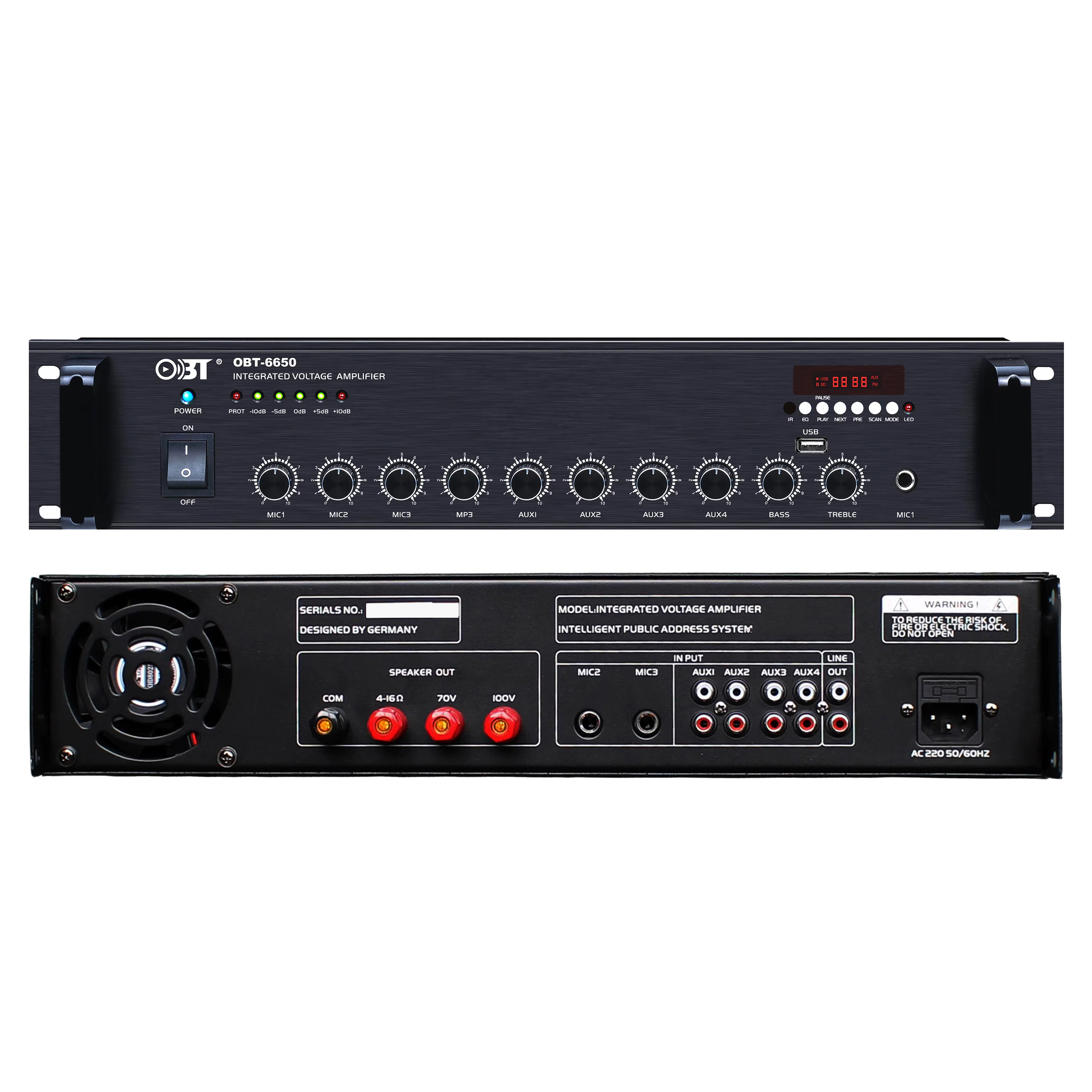 合并定壓功放機(jī) OBT-6650_BT