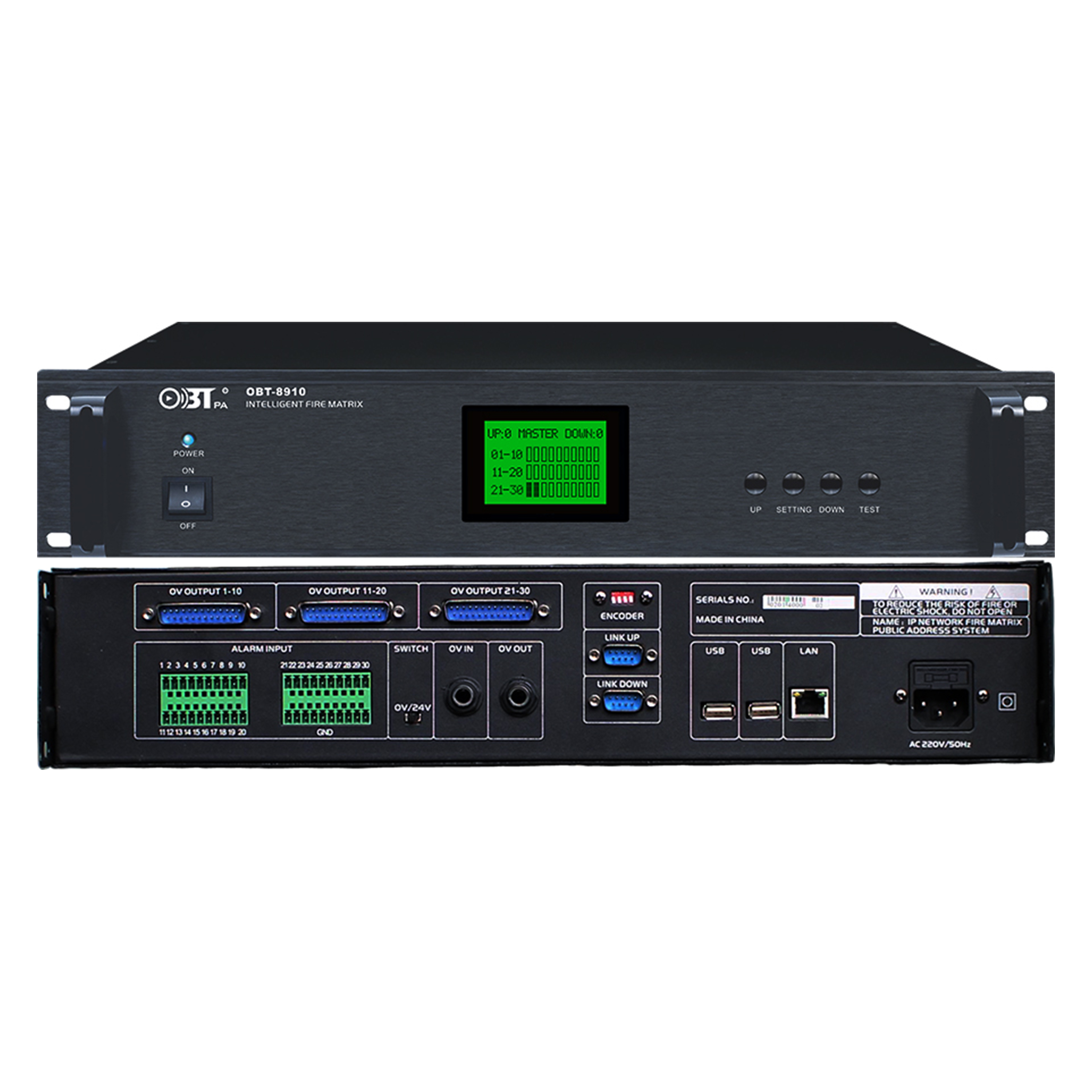 消防報警矩陣器 OBT-8910