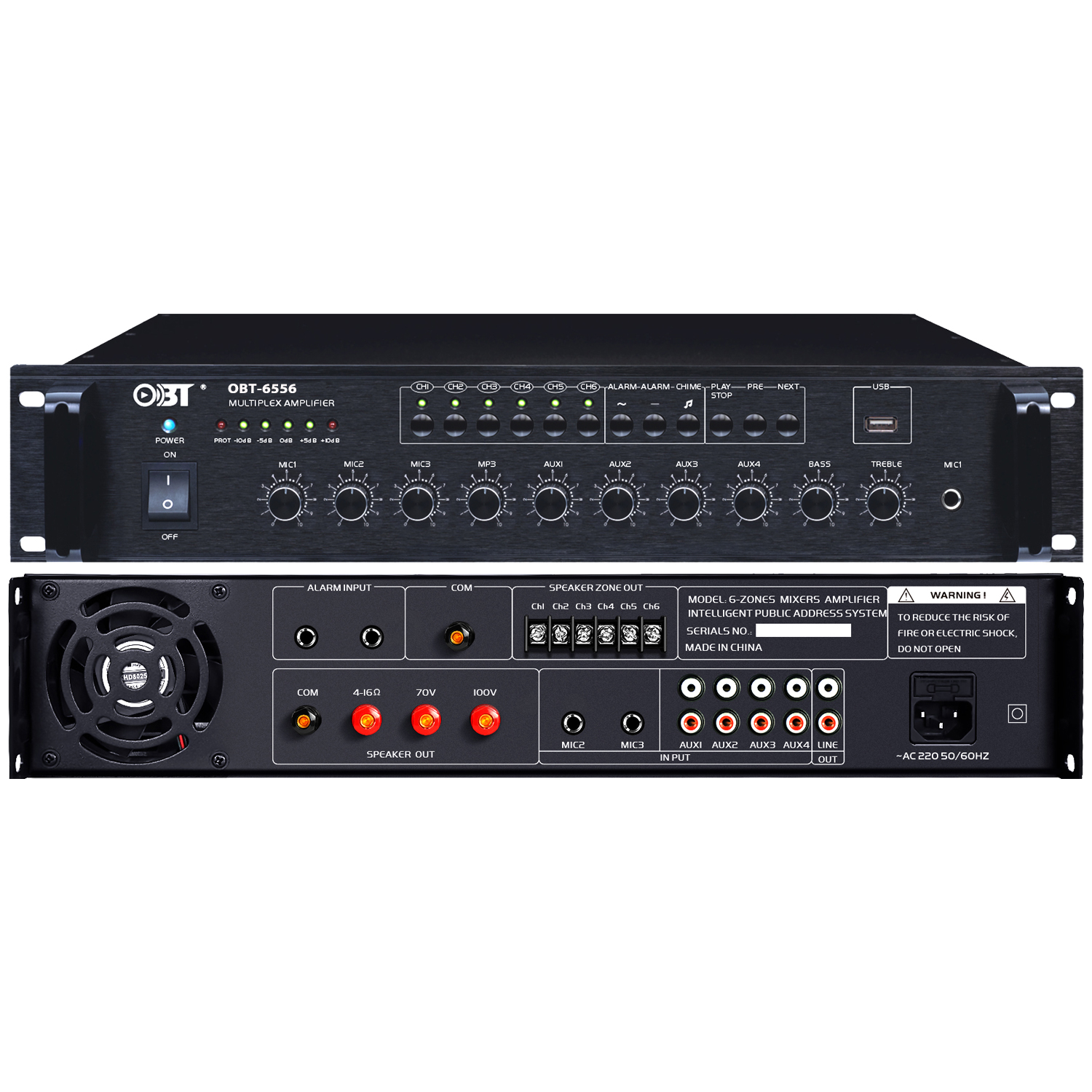 六分區定壓功放機 OBT-6556_MP3